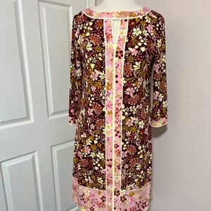 PINK PRINT SPRING SUMMER DRESS SIZE 8